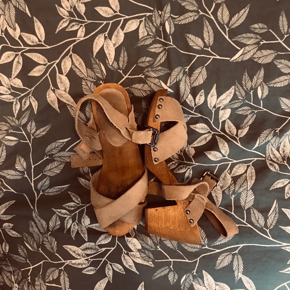 Wooden heels/ wedges